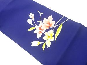 塩瀬手描き花模様名古屋帯